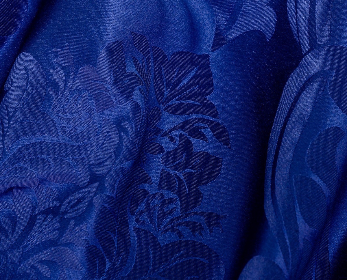 Cortina Jacquard marino