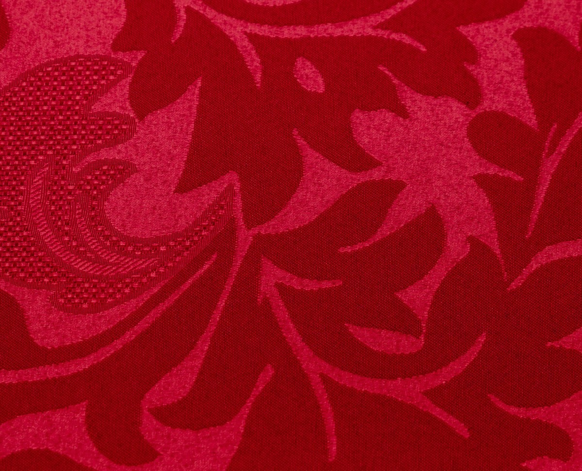 Cortina Jacquard Roja
